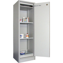 AF 400-30 armoire de sécurité pour liquides inflammables haute avec 1 porte et aménagement intérieur en inox