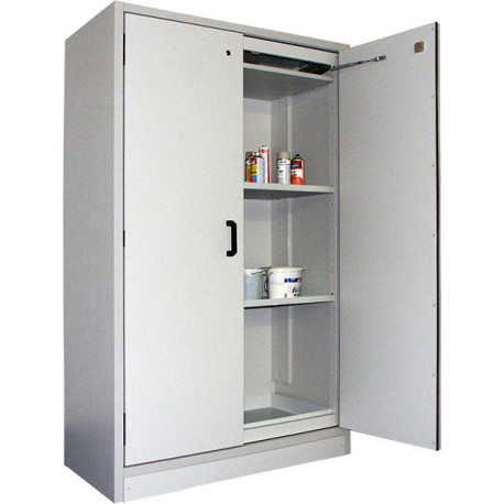 Armoire de sécurité AF 864-30 pour liquides inflammables haute avec 2 portes et aménagement intérieur en inox